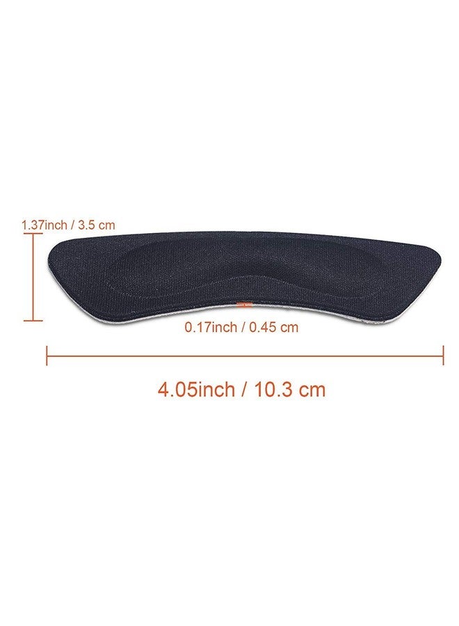 Dr.Pedi Heel Pads 6 Pairs Shoe Inserts Women Grips Liner Self-Adhesive Shoe Heel Protector Pads Foot Care(Black) - Image 4